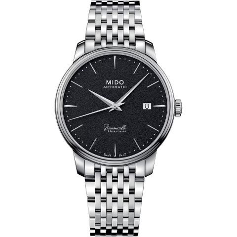 MIDO 美度 官方授權 Baroncelli 永恆系列 72小時動力儲存機械錶-39mm M0274071105100