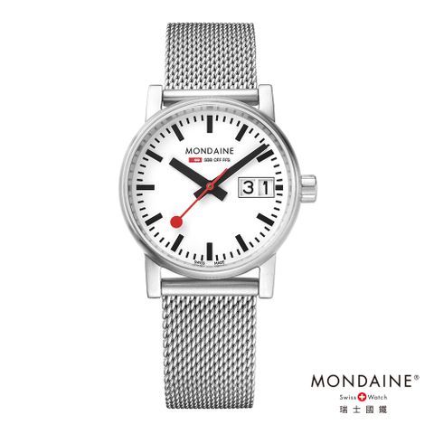 Mondaine 瑞士國鐵 evo2時光走廊腕錶-30mm/米蘭鋼鏈 (30210SM)