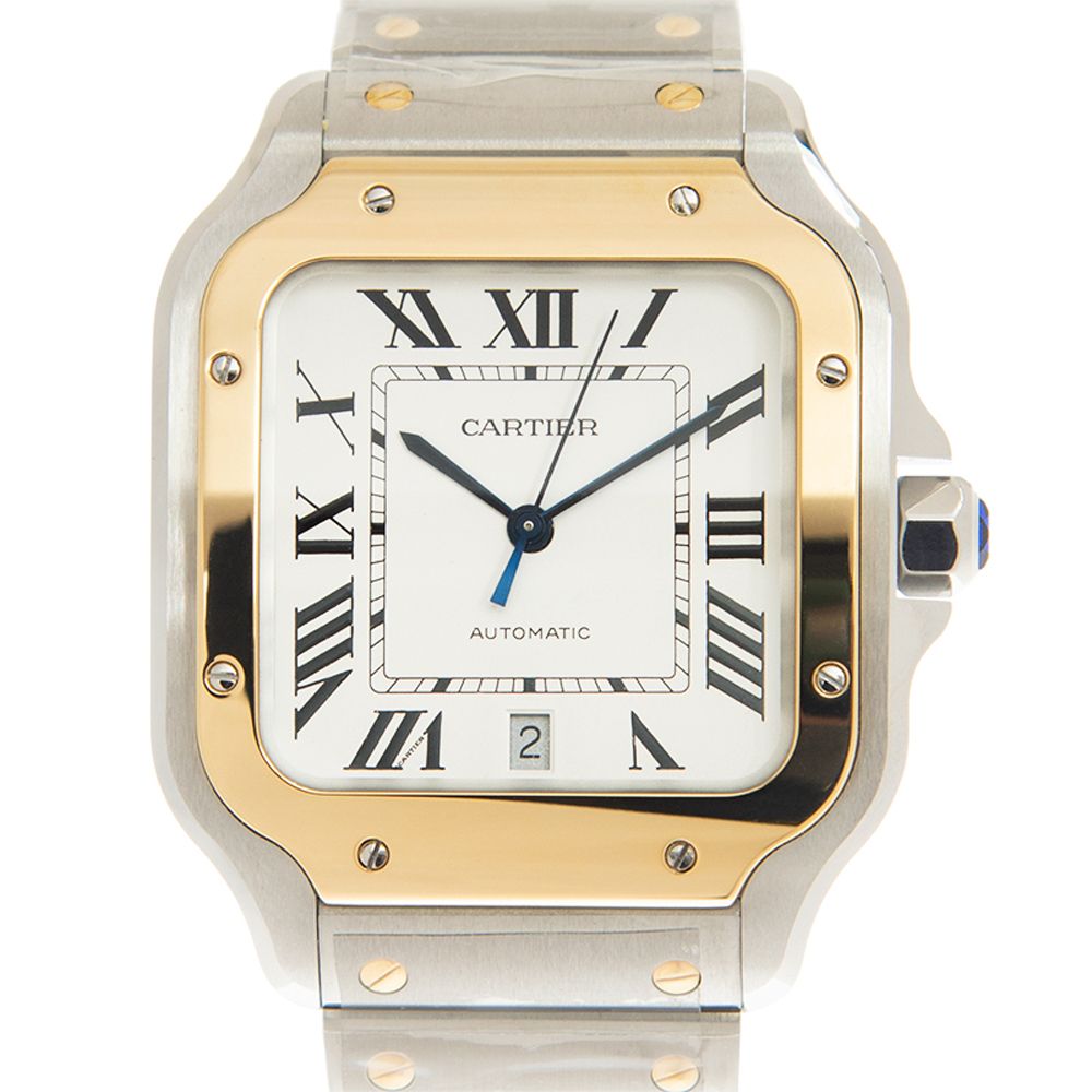 CARTIER 卡地亞   Santos (W2SA0009)大型金屬鍊帶款x39.8mm