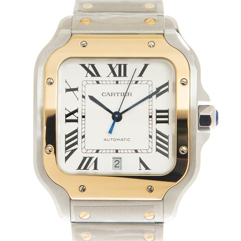 CARTIER 卡地亞 Santos (W2SA0009)大型金屬鍊帶款x39.8mm