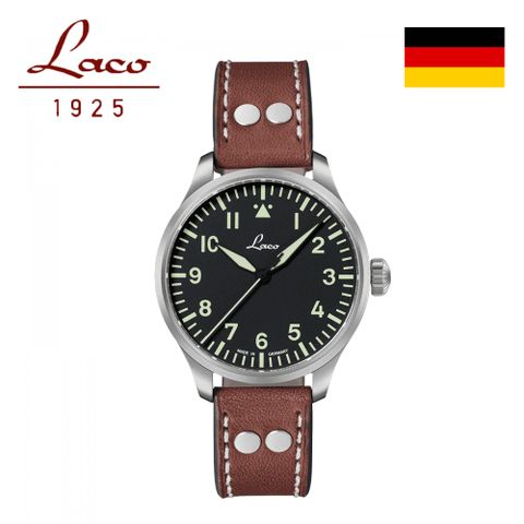 【Laco朗坤】861988 飛行員機械腕錶 BASIC AUGSBURG /39MM