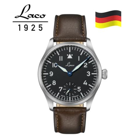 Laco 朗坤 862118.2 搭載 ETA 6498.2 手動上鍊機蕊 復古飛行員錶 42.5mm(飛行錶 軍錶)