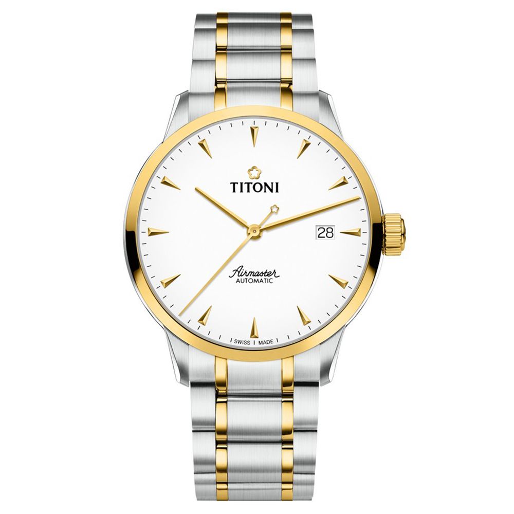 TITONI 梅花錶 空中霸王系列 山形時標 簡約機械腕錶 禮物 推薦 83733SY-583