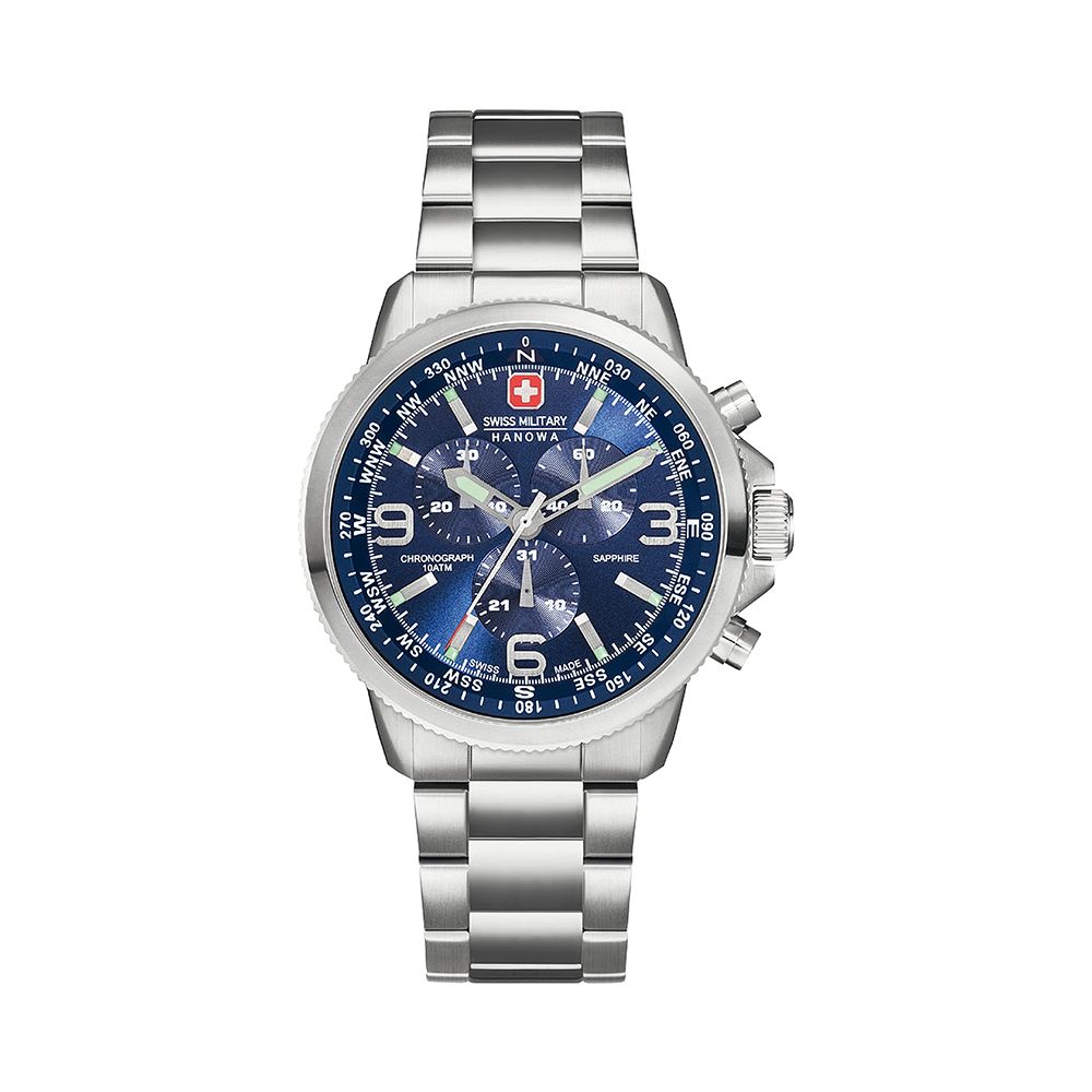 SWISS MILITARY HANOWA ARROW CHRONO 三眼計時腕錶 SM14205JSN.H03MS