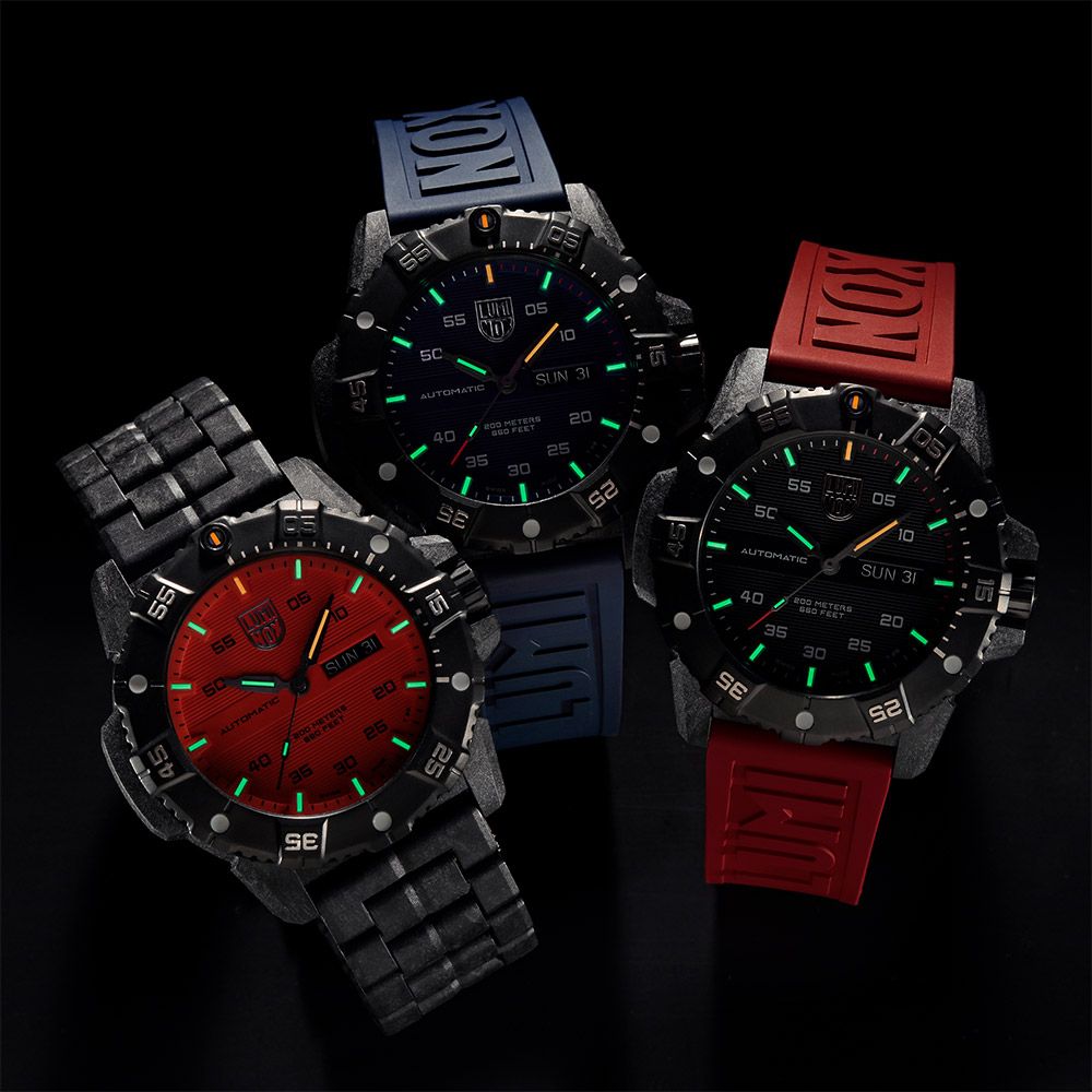 LUMINOX 雷明時 Master Carbon SEA 碳纖維超級海豹自動機械錶/45mm (3863)