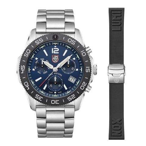 LUMINOX 雷明時Pacific Diver Chrono太平洋潛行者雙曆計時腕錶 – 藍3144