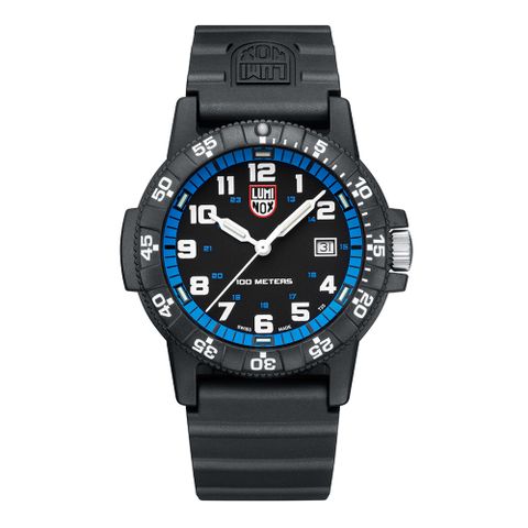 LUMINOX 雷明時 Leatherback Sea Turtle Giant革龜運動腕錶 - 藍x黑 / (0324)