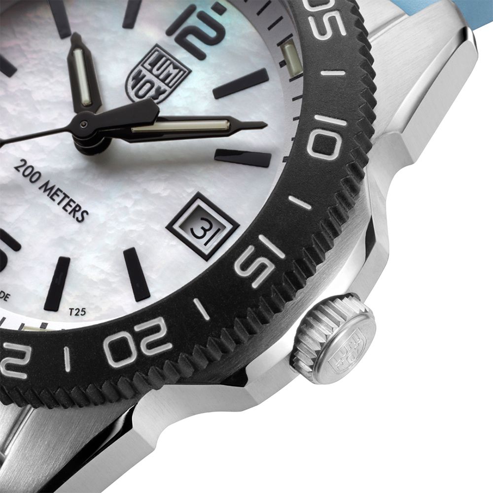 LUMINOX 雷明時 Pacific Diver Ripple太平洋潛行者女士運動腕錶  鋼鍊 / (3126M)