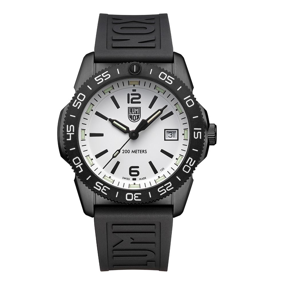 LUMINOX 雷明時  太平洋潛行者系列-白面/黑色CTF橡膠帶/(3127M)