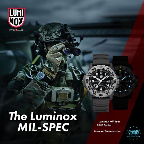 LUMINOX 雷明時 MIL-SPEC 美國軍規腕錶 雙錶帶禮盒組(3351SET)