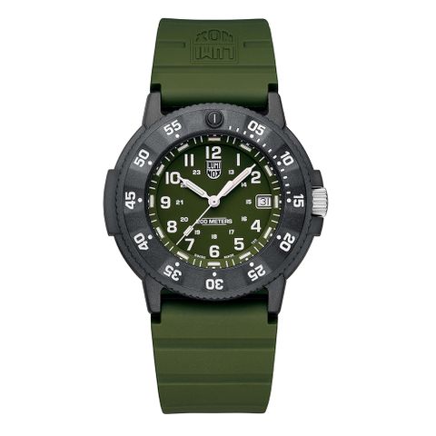 LUMINOX 雷明時 NAVY SEAL EVO海豹部隊腕錶 [進化版]  橄欖綠 / (3013EVO.S)