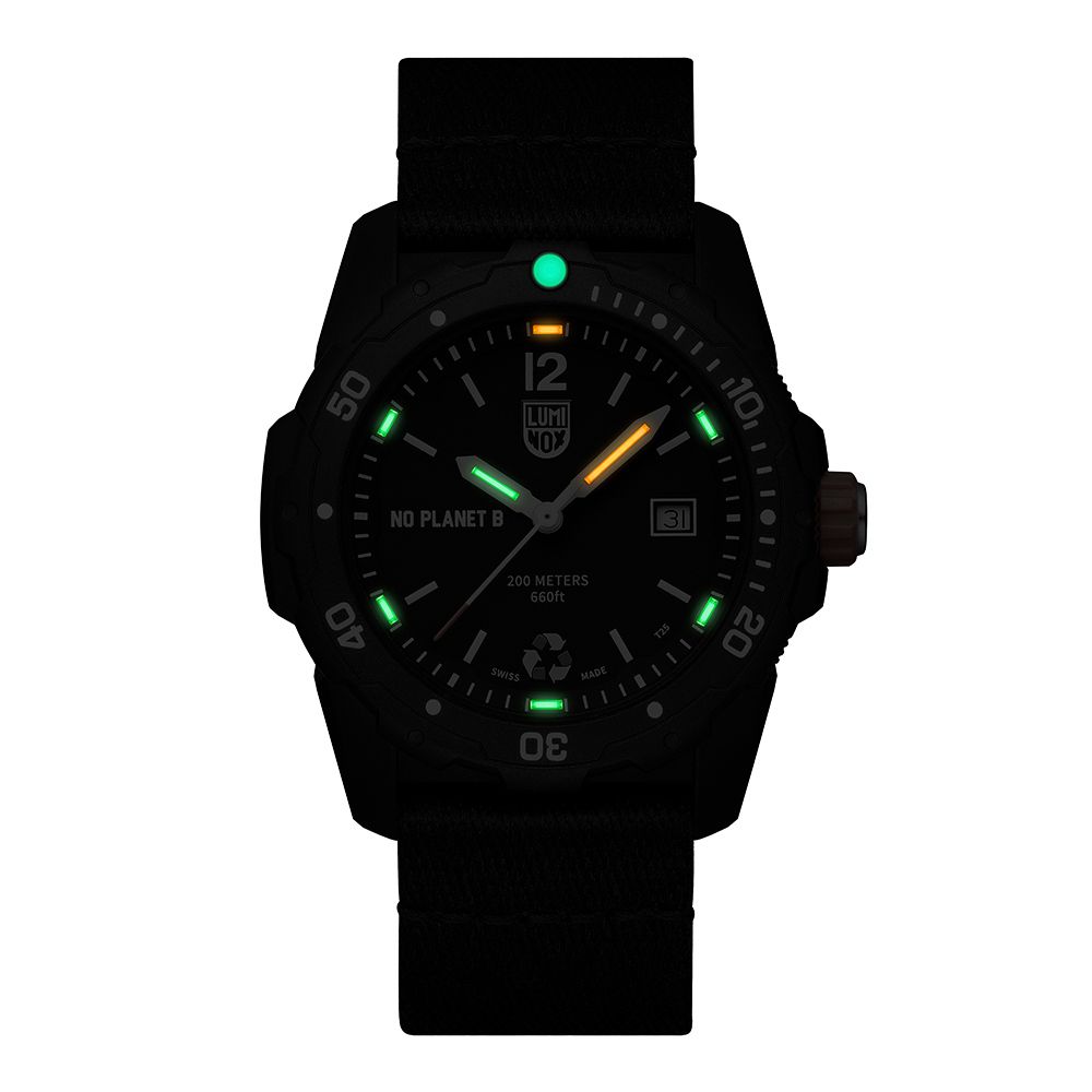 LUMINOX 雷明時 Bear Grylls NO PLANET B貝爾荒野求生腕錶(3722ECO)