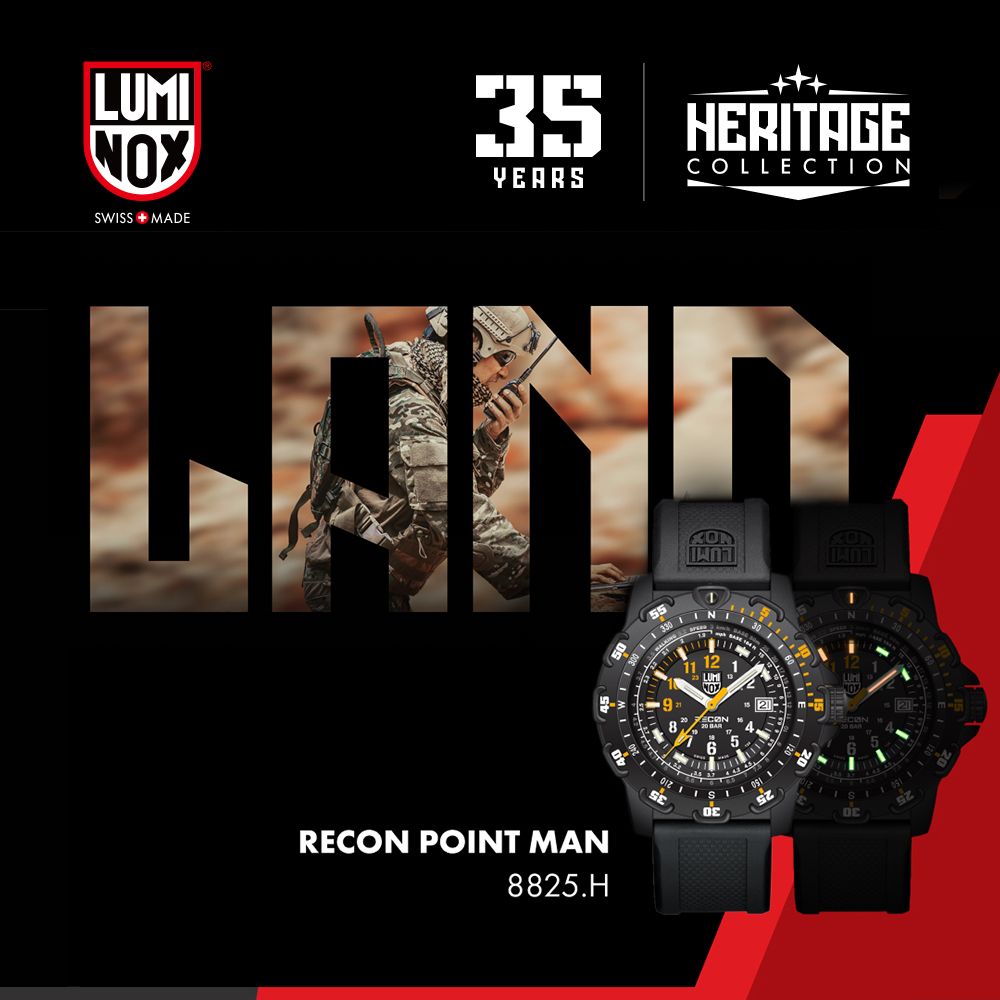 LUMINOX 雷明時 RECON Point Man Heritage 8825偵察兵35週年紀念錶(