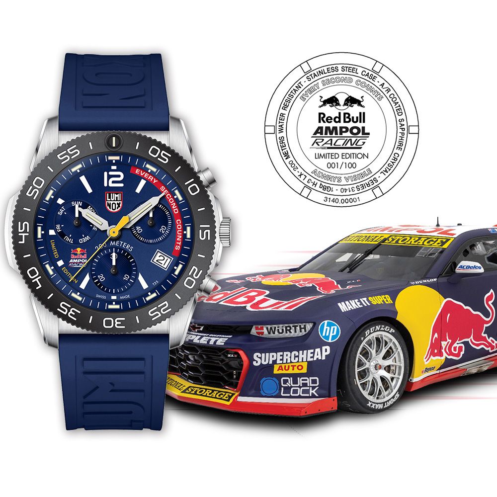 LUMINOX 雷明時 RedBull Ampol Racing紅牛車隊限量紀念錶(3143ARB)