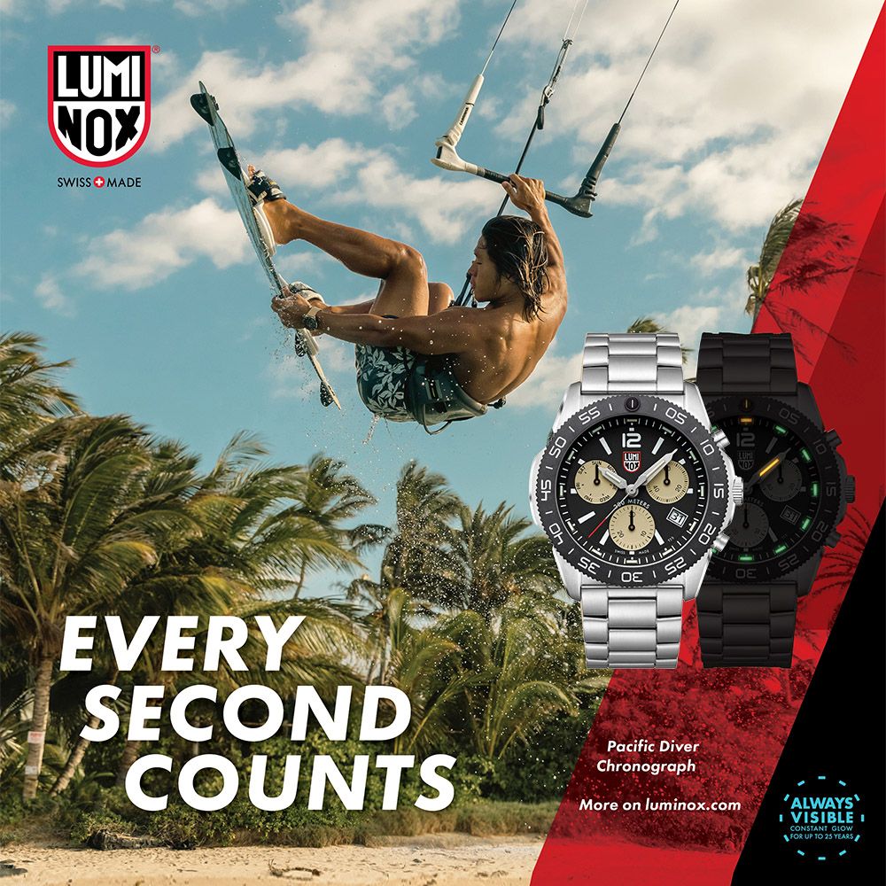 LUMINOX 雷明時 Pacific Diver Chrono太平洋潛行者雙曆計時腕錶沙色 (3150M)