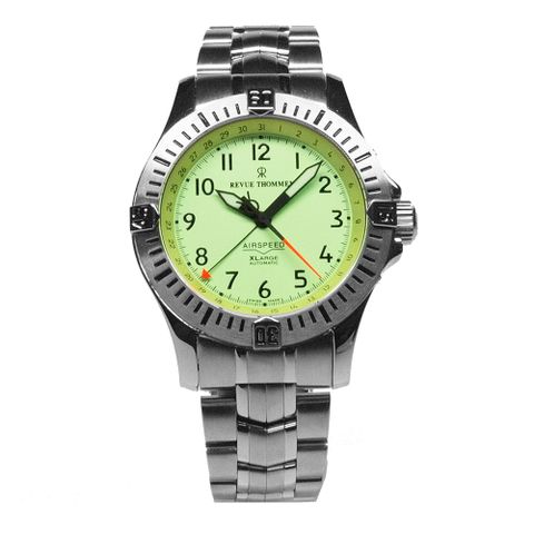 REVUE THOMMEN 梭曼錶 Xlarge系列 自動機械腕錶 夜光面x鍊帶/43mm (16070.2138)