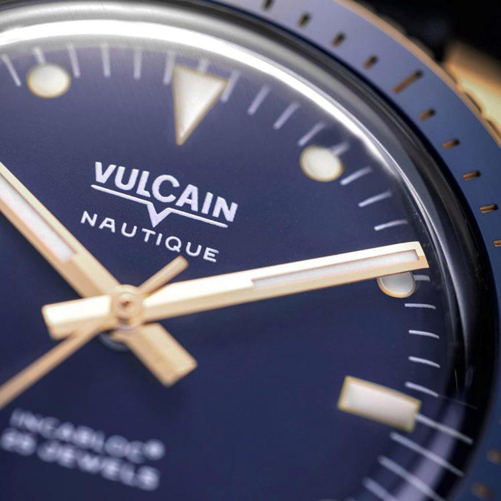 VULCAIN 窩路堅    潛水員系列 男錶 手錶 機械錶-661170A37.BOR200/金色38mm