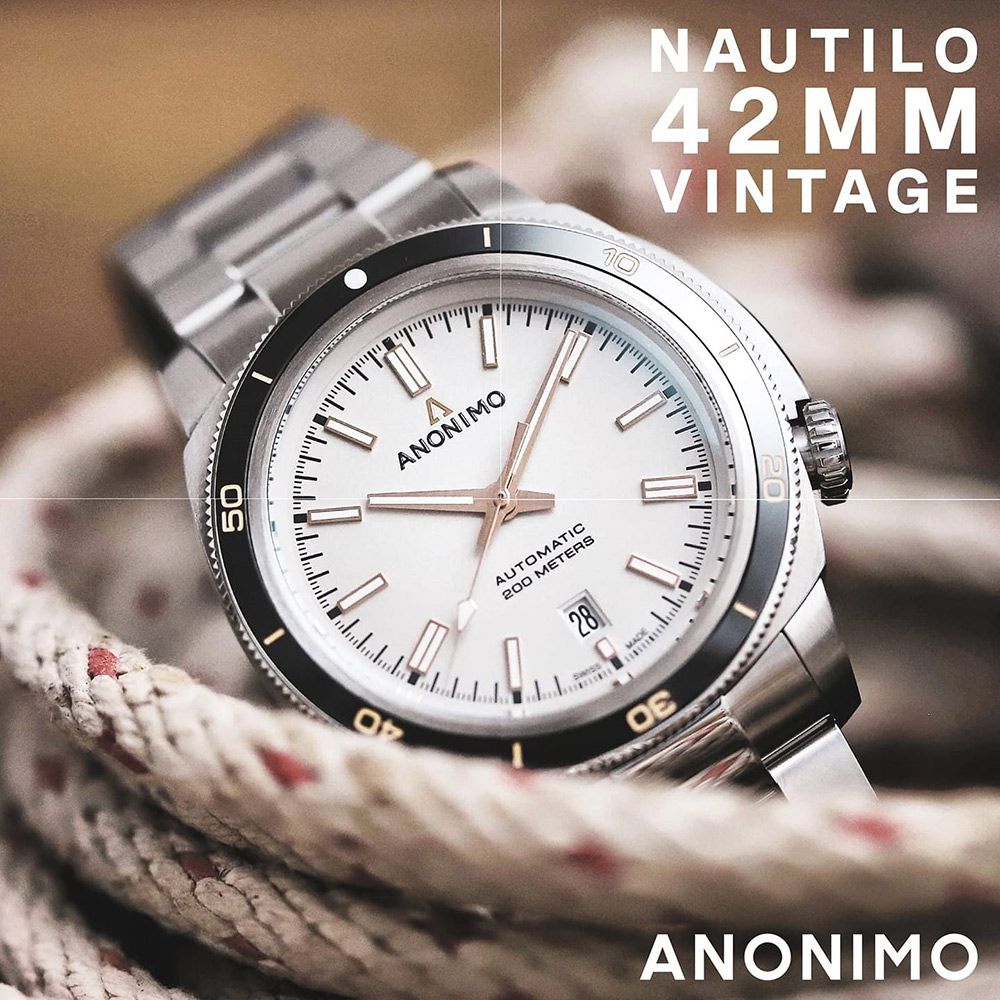 ANONIMO 吾名  NAUTILO Classic皇家海軍機械錶-AM-5019.19.240.M01