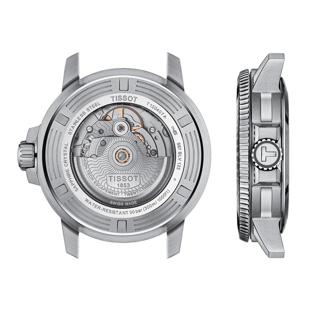 TISSOT 天梭 Seastar 1000海洋之星300米潛水錶/藍/43mm/T1204071104103