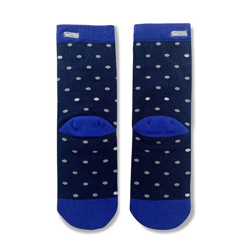 Best Tag 小圓點圖案襪 深藍 22-28cm