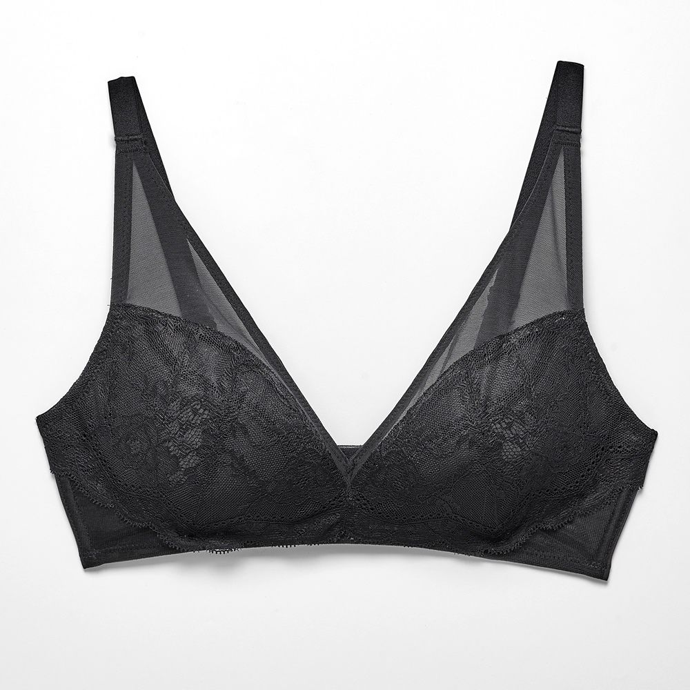 Wacoal 華歌爾 Wire Free 無鋼圈減壓Bra B:M-3L罩杯內衣(慕尼黑)-NBB214BL