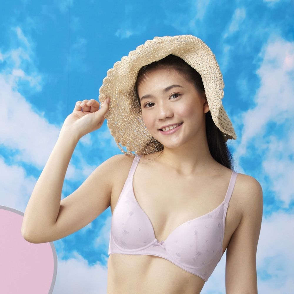 BeenTeen 嬪婷 【BeenTeen】環保系列-零碳天絲?纖維 D-E罩杯內衣(溫柔紫)-BB3665UM