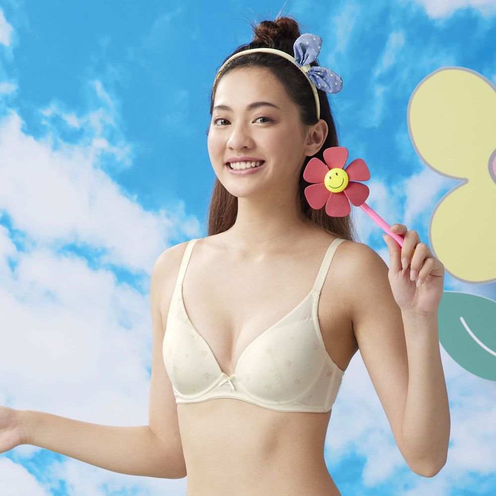 BeenTeen 嬪婷 【BeenTeen】環保系列-零碳天絲?纖維 B-C罩杯內衣(溫柔黃)-BB3665Y6