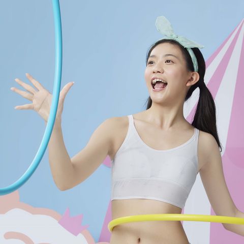 BeenTeen 嬪婷 【BeenTeen】學生系列-去味纖維 S-LL第一階段內衣(個性灰)-BB1094FR