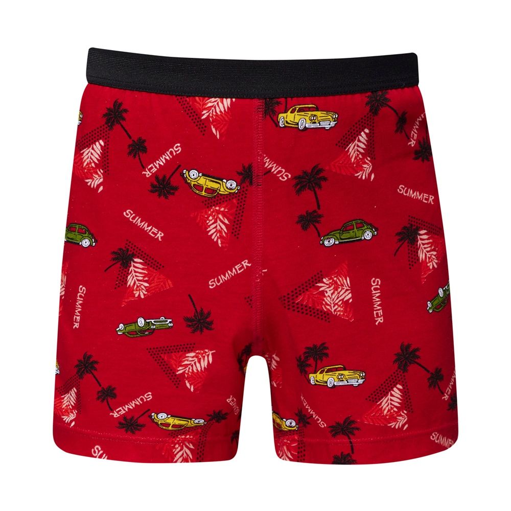 Mr. DADADO 【Mr.DADADO】暢遊一夏 110-130男童內褲(紅) 品牌推薦-舒適寬鬆-GCQ331RS