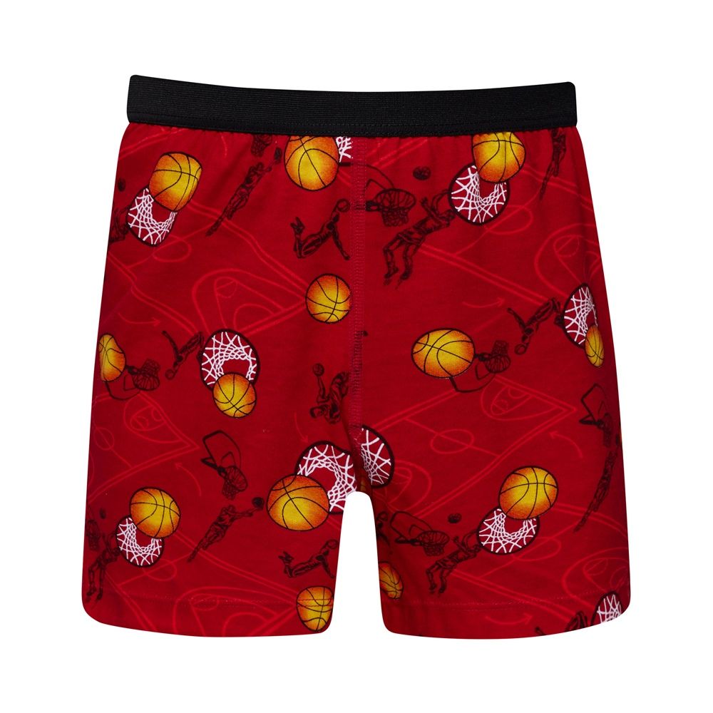 Mr. DADADO 【Mr.DADADO】灌籃無敵 110-130男童內褲(紅) 品牌推薦-舒適寬鬆-GCQ337RS