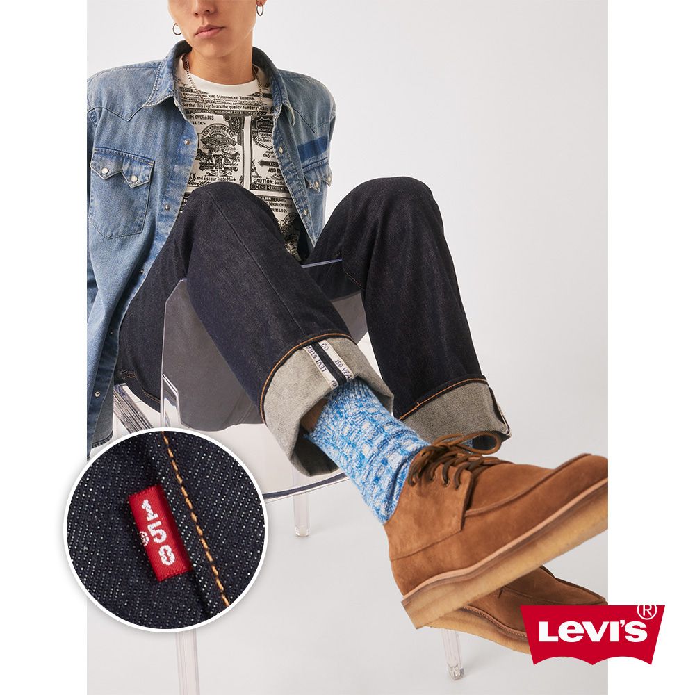 Levis 150週年紀念款男款501排釦直筒牛仔褲/ 原色/ 限定版赤耳- PChome