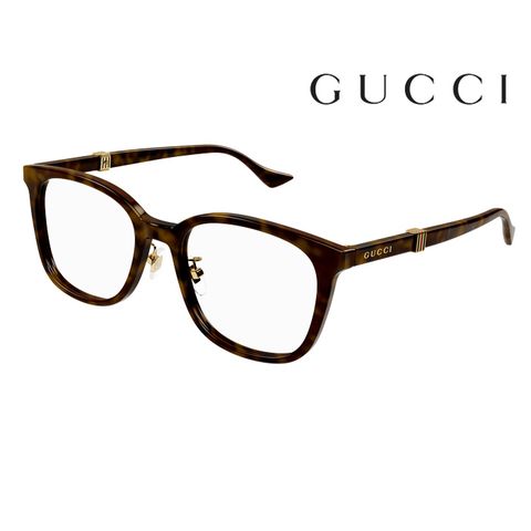 GUCCI 古馳 光學鏡框 GG1500OK 002 53mm 琥珀 橢圓形鏡框 膠框眼鏡 琥珀色/深棕框