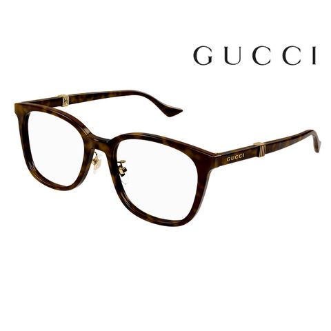 快閃★激殺優惠↘快速出貨【Gucci】古馳 光學鏡框 GG1500OK 002 53mm 琥珀 橢圓形鏡框 膠框眼鏡 琥珀色/深棕框