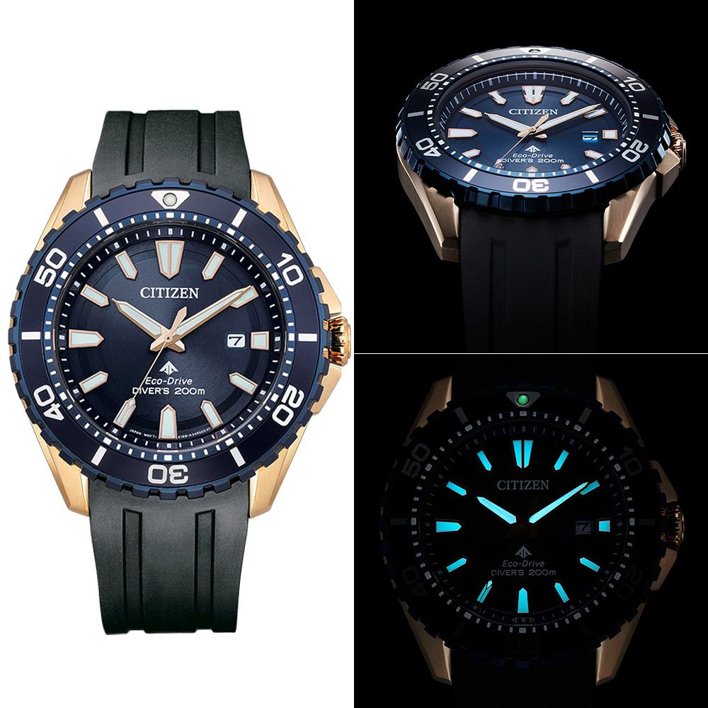 CITIZEN 星辰   PROMASTER 200米潛水光動能男錶(BN0196-01L)44.5mm