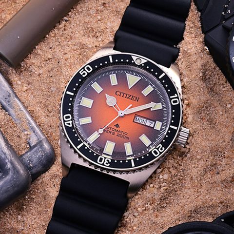 CITIZEN星辰 PROMASTER系列 征服潛水機械腕錶 41mm / NY0120-01Z