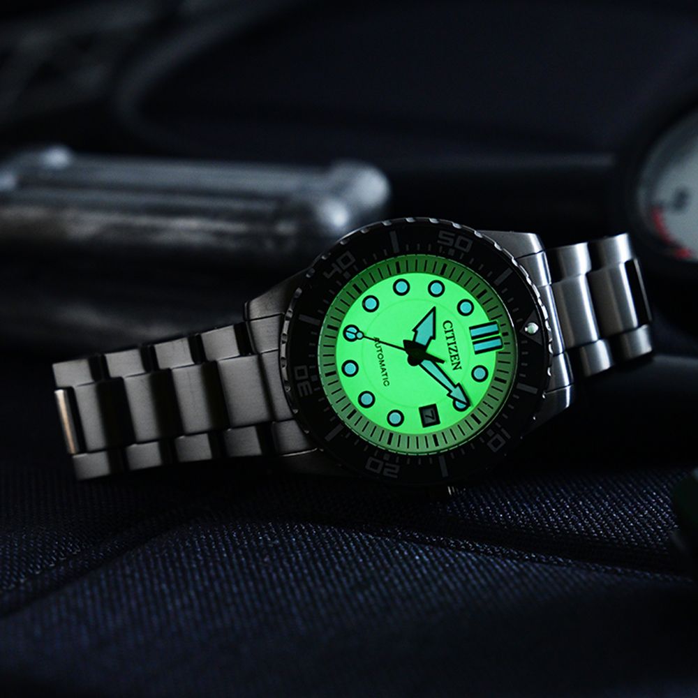 CITIZEN 星辰 Mechanical 夜光型者 經典機械腕錶 七夕 情人節 禮物 送禮 推薦 NJ0177-84X