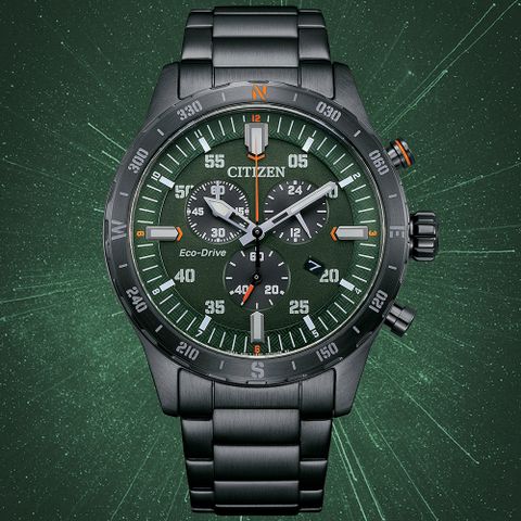 CITIZEN星辰 Chronograph系列 光動能 都會計時腕錶 43.5mm / AT2527-80X