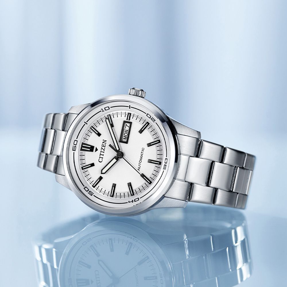 CITIZEN 星辰 Mechanical 日期顯示 經典機械腕錶 畢業禮物 送禮 推薦 NH8400-87A