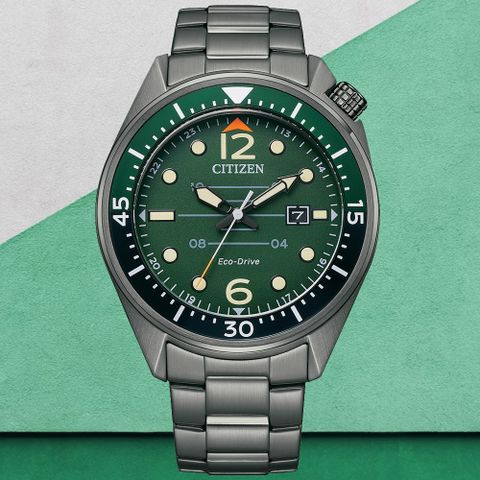 CITIZEN星辰 GENTS系列 光動能 日系都會腕錶 44mm / AW1717-81X