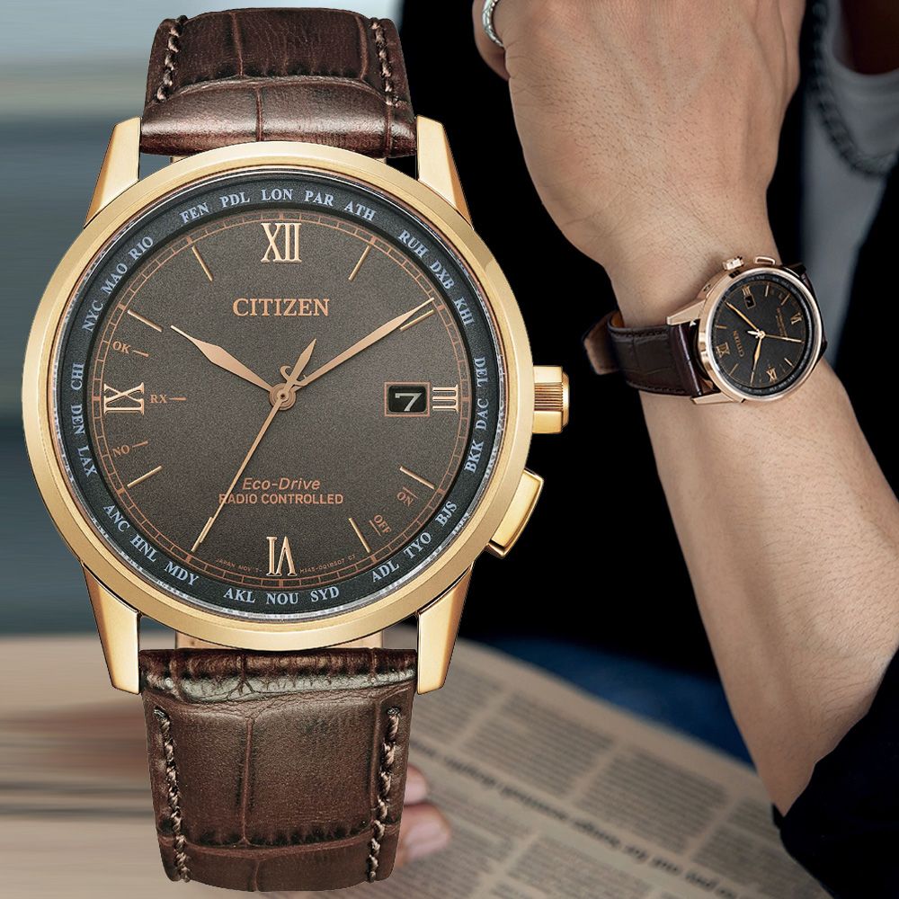 CITIZEN 星辰 GENTS 光動能 簡約電波腕錶 畢業禮物 送禮 推薦 CB0158-10H