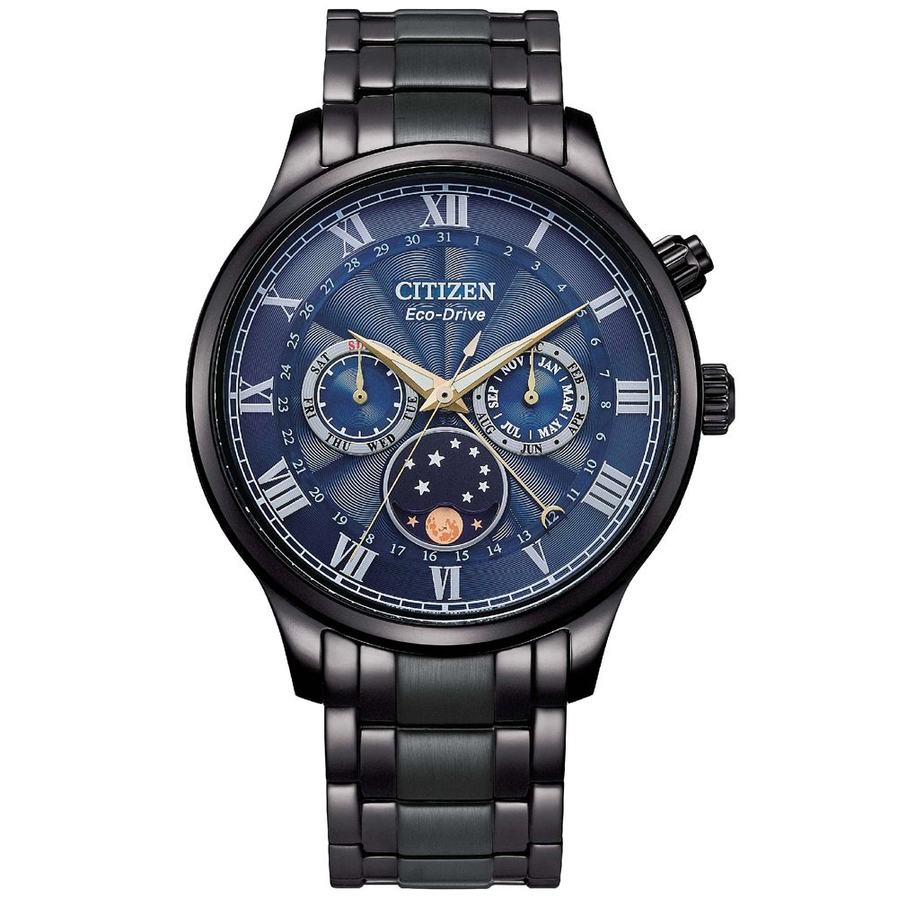 CITIZEN 星辰 GENTS 亞洲限定 光動能月相腕錶 禮物推薦 送禮首選 AP1055-87L