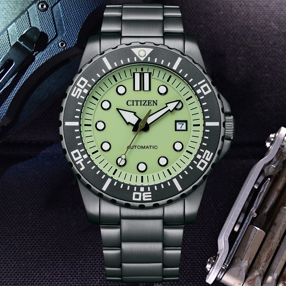 CITIZEN 星辰 Mechanical 夜光型者 經典機械腕錶 畢業禮物 送禮 推薦 NJ0177-84X