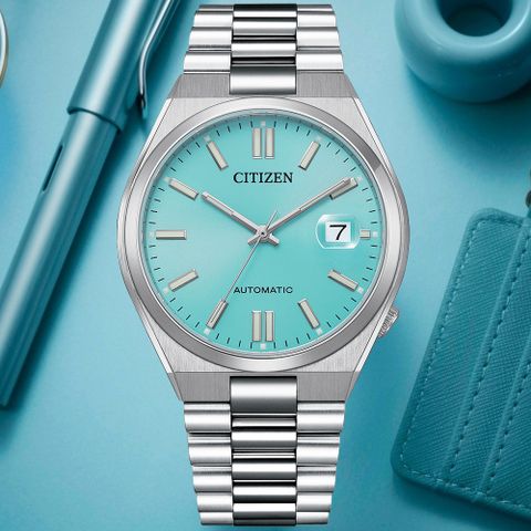 CITIZEN 星辰 Mechanical 青春撞色 簡約機械腕錶 禮物推薦 送禮首選 NJ0151-88M