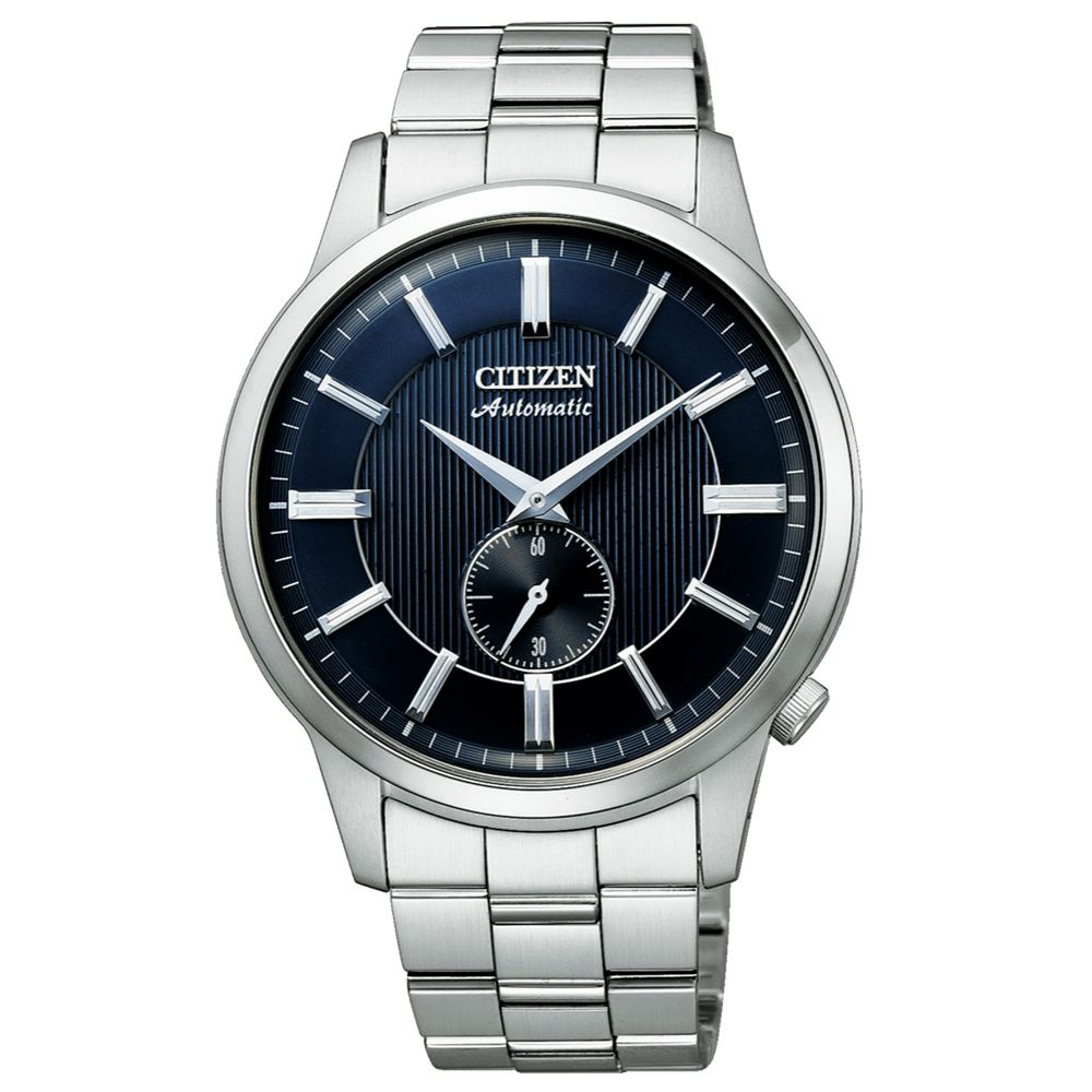 CITIZEN 星辰 Mechanical 經典小秒針機械腕錶-藍 父親節 禮物 送禮 推薦 NK5000-98L