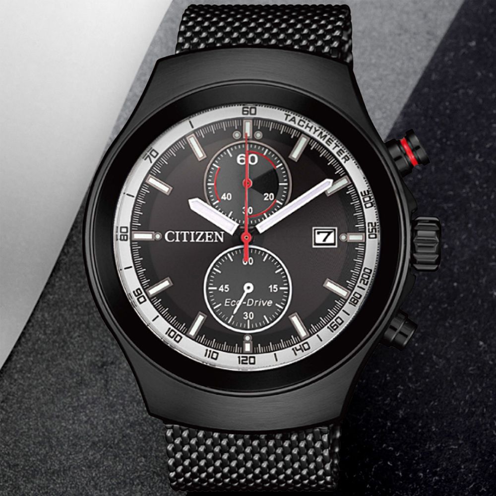 CITIZEN 星辰 Chronograph 光動能計時腕錶 禮物推薦 送禮首選 CA7015-82E