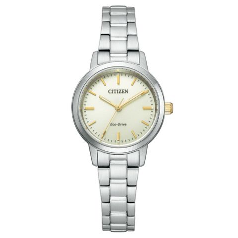 CITIZEN星辰 PAIR系列 光動能簡約清新時尚腕錶 27mm/EM0930-58P