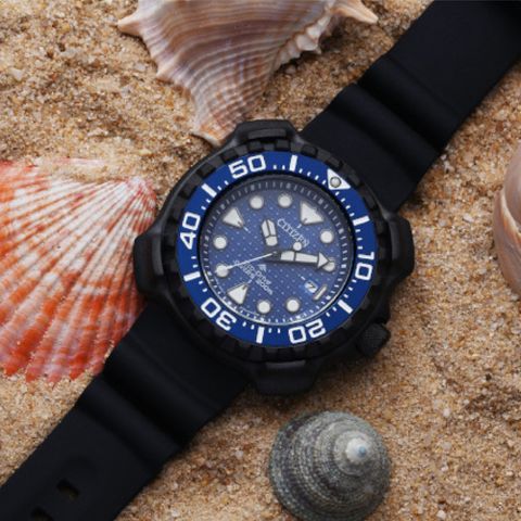 CITIZEN星辰 PROMASTER系列 復刻1982 光動能 鈦金屬潛水腕錶 45.8mm/BN0225-04L