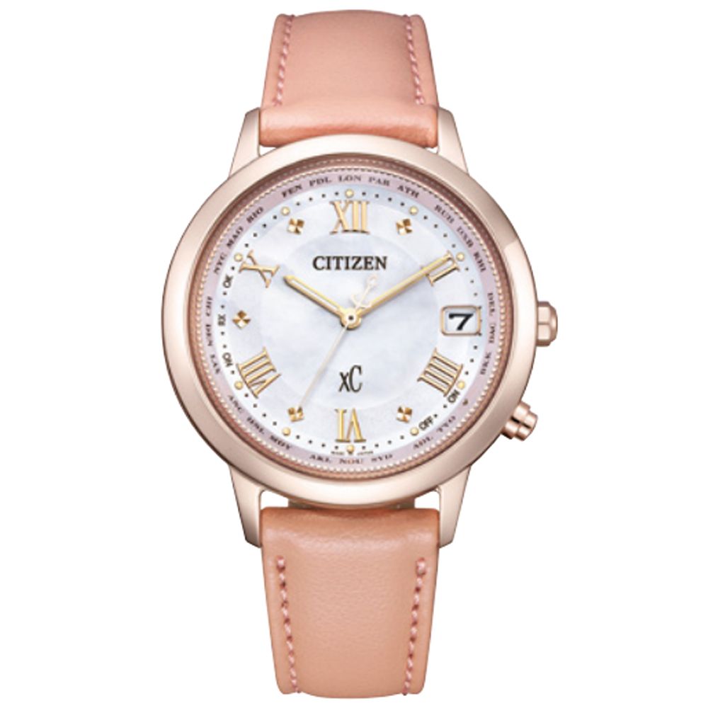 CITIZEN 星辰 Hebe田馥甄廣告款 光動能電波腕錶 禮物推薦 送禮首選 CB1137-65W