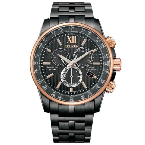 CITIZEN星辰 GENTS系列 亞洲限定 光動能 電波計時腕錶 42.5mm / CB5884-88H
