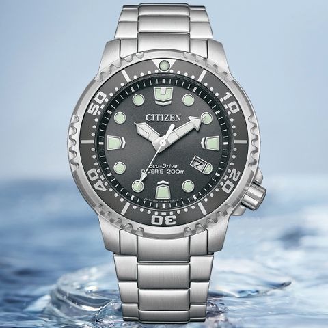 CITIZEN星辰 PROMASTER系列 光動能潛水腕錶 44mm / BN0167-50H